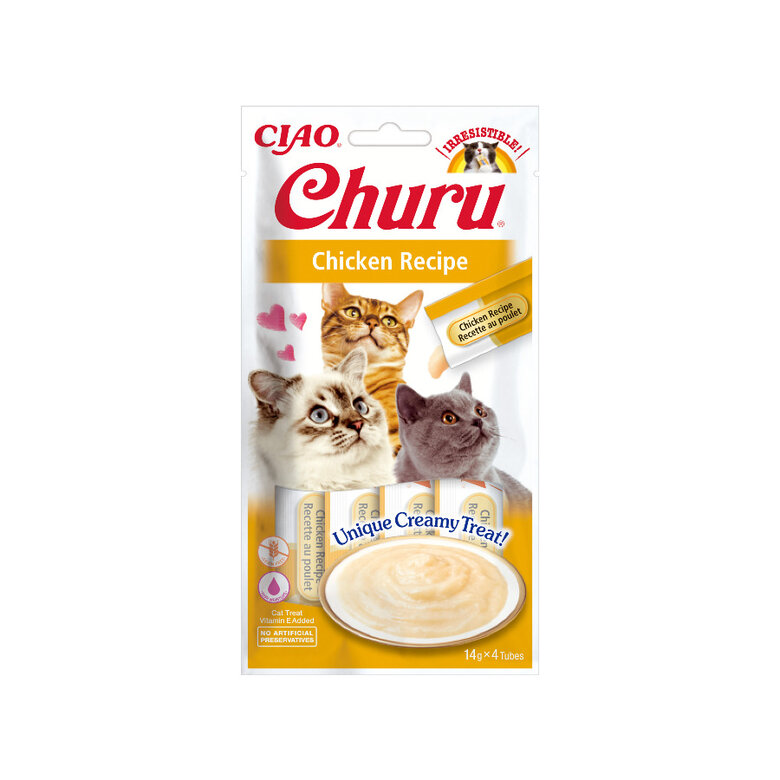 Churu Snack Cremoso de Frango para gatos - Multipack 12, , large image number null